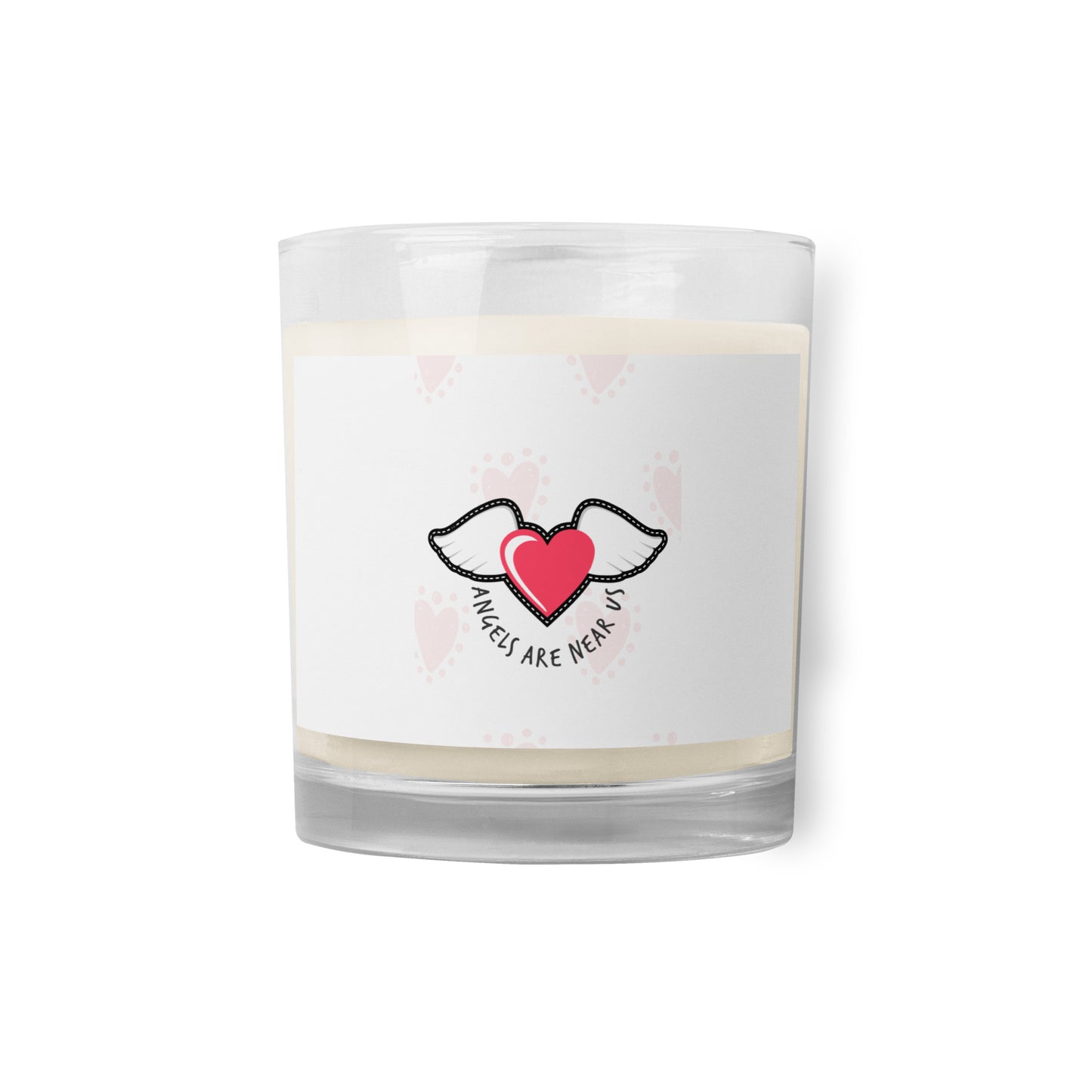 Glass jar soy wax candle